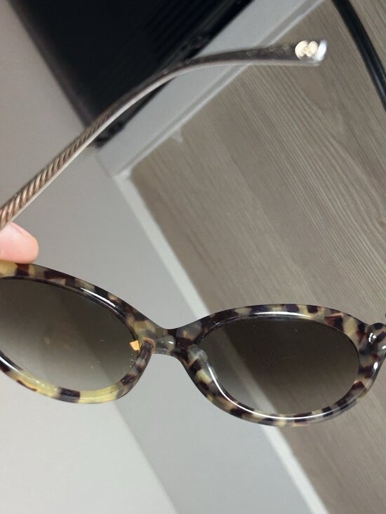 David Yurman DY016 88G Sunglasses 56mm Tortoise Titanium Gold Cable Women